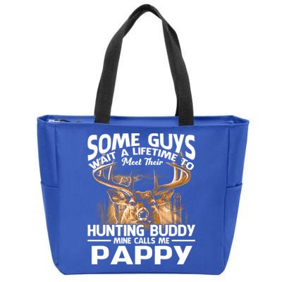Hunting Buddy Mine Calls Me Pappy Fathers Day Deer Hunter Cool Gift Zip Tote Bag