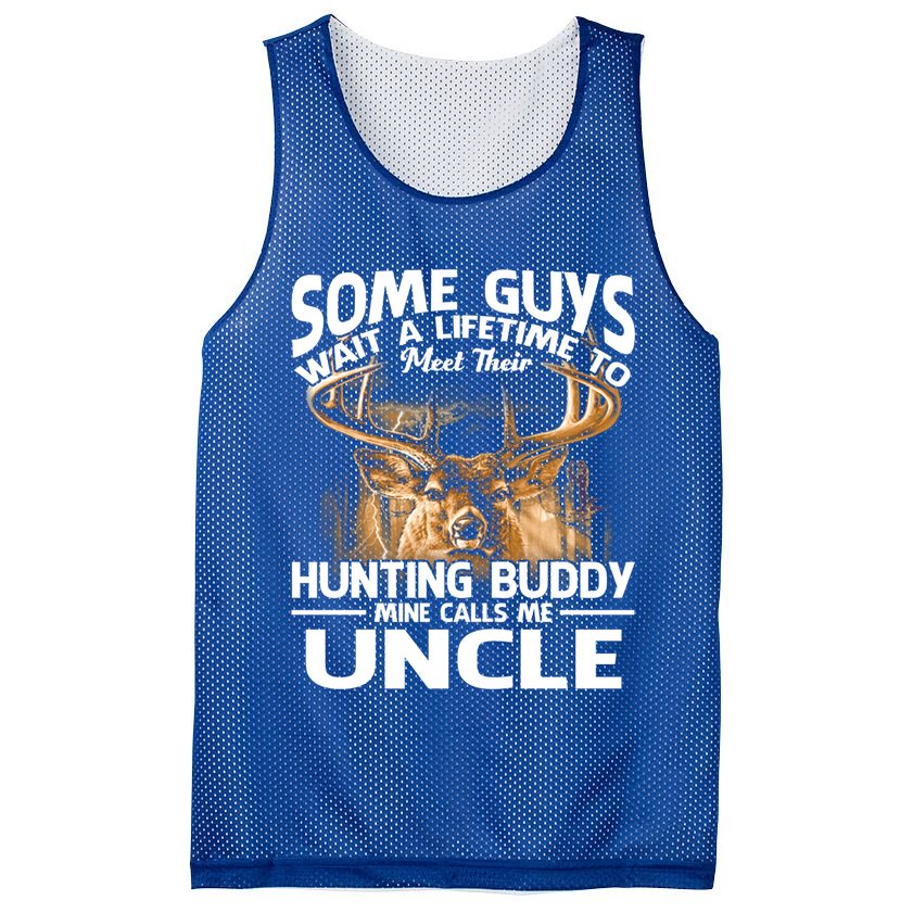 Hunting Buddy Mine Calls Me Uncle Fathers Day Deer Hunter Gift Mesh Reversible Basketball Jersey Tank
