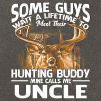 Hunting Buddy Mine Calls Me Uncle Fathers Day Deer Hunter Gift Cotton Canvas Backpack