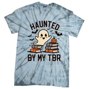 Haunted By My Tbr Boo Halloween Book Tie-Dye T-Shirt