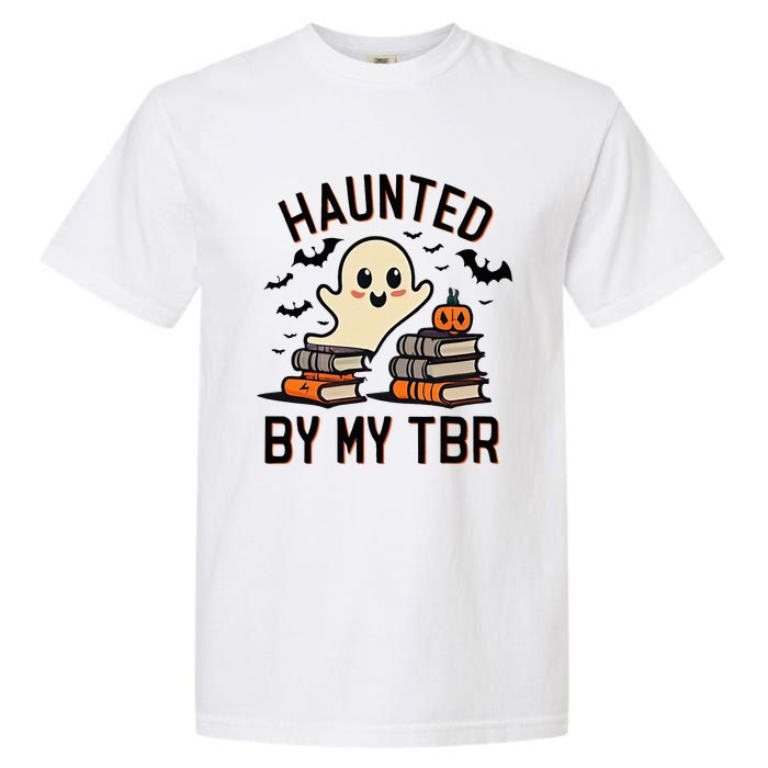 Haunted By My Tbr Boo Halloween Book Garment-Dyed Heavyweight T-Shirt