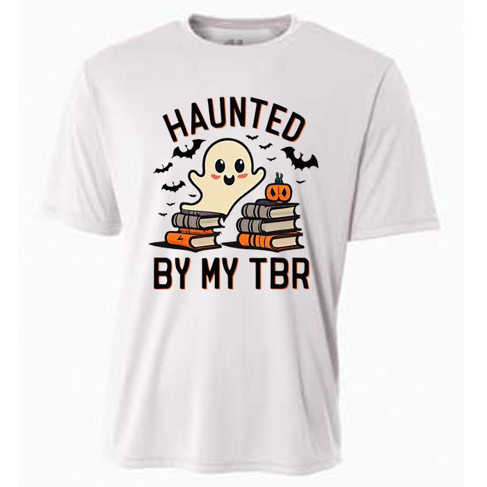 Haunted By My Tbr Boo Halloween Book Cooling Performance Crew T-Shirt