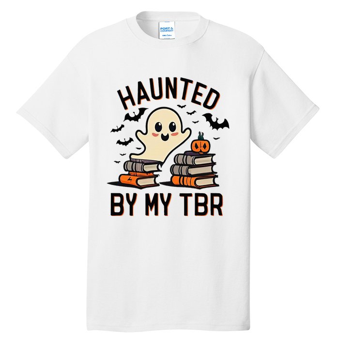 Haunted By My Tbr Boo Halloween Book Tall T-Shirt