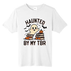 Haunted By My Tbr Boo Halloween Book Tall Fusion ChromaSoft Performance T-Shirt