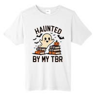 Haunted By My Tbr Boo Halloween Book Tall Fusion ChromaSoft Performance T-Shirt