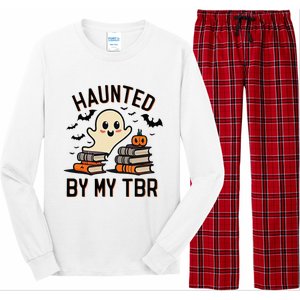 Haunted By My Tbr Boo Halloween Book Long Sleeve Pajama Set