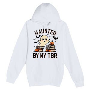 Haunted By My Tbr Boo Halloween Book Premium Pullover Hoodie