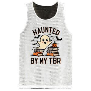 Haunted By My Tbr Boo Halloween Book Mesh Reversible Basketball Jersey Tank