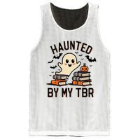 Haunted By My Tbr Boo Halloween Book Mesh Reversible Basketball Jersey Tank