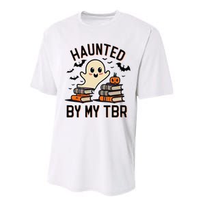 Haunted By My Tbr Boo Halloween Book Performance Sprint T-Shirt