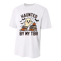 Haunted By My Tbr Boo Halloween Book Performance Sprint T-Shirt