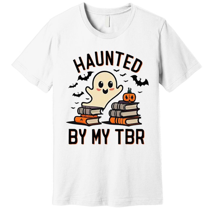 Haunted By My Tbr Boo Halloween Book Premium T-Shirt