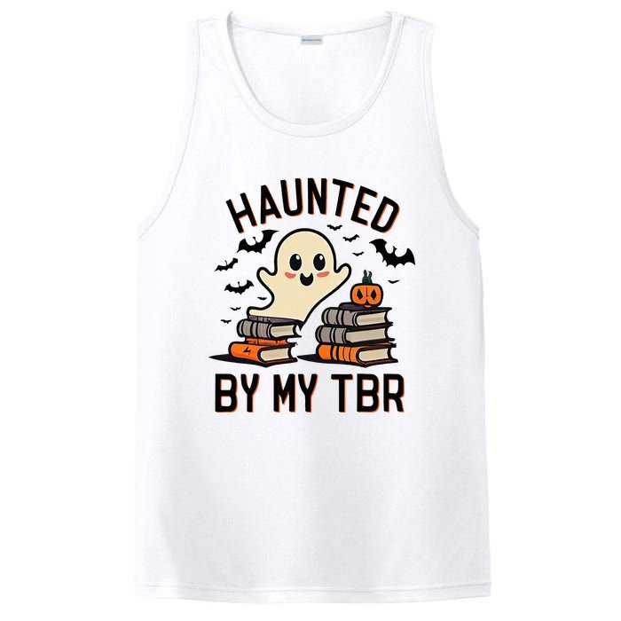 Haunted By My Tbr Boo Halloween Book PosiCharge Competitor Tank