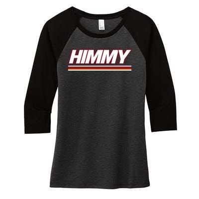 Himmy Buckets Miami Himmy Butler Women's Tri-Blend 3/4-Sleeve Raglan Shirt