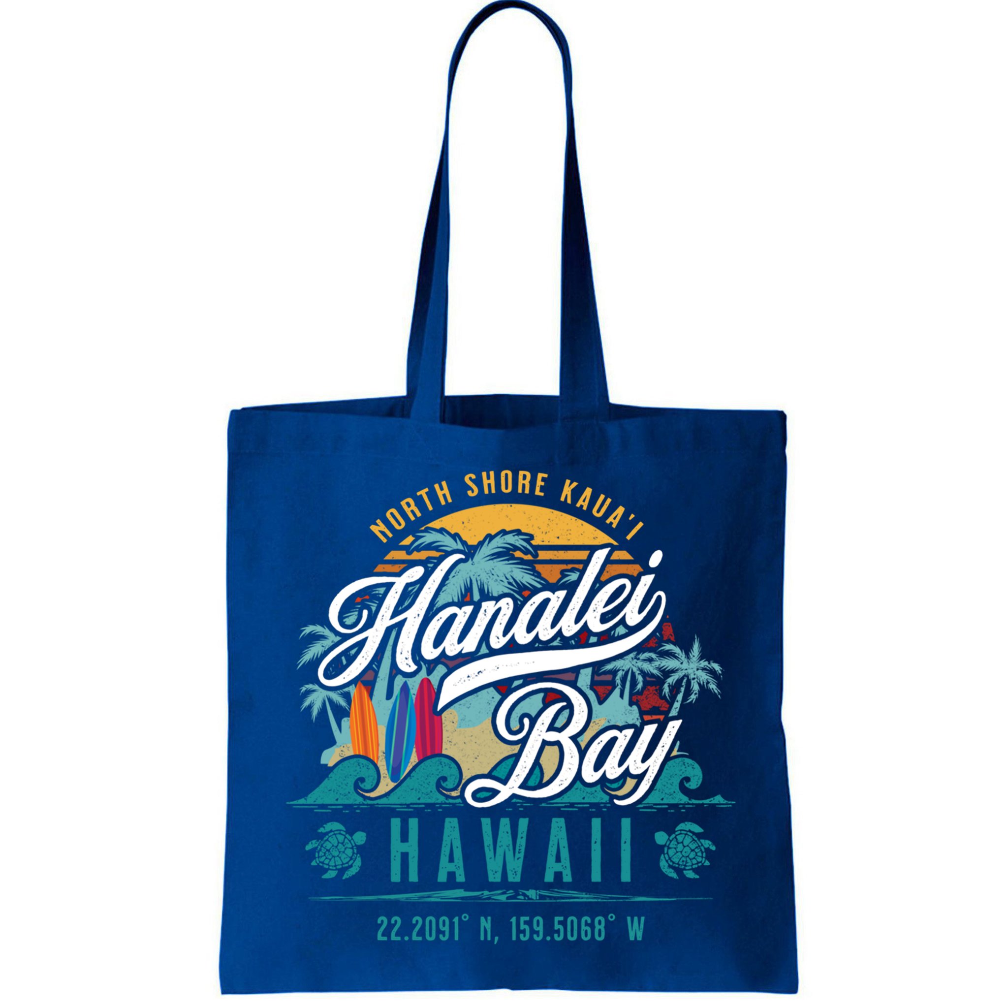 Hanalei Bay North Shore Kauai Hawaii Retro Sun Surf Fishing Gift Bag
