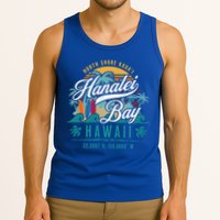 Hanalei Bay North Shore Kauai Hawaii Retro Sun Surf Fishing Gift Tank Top