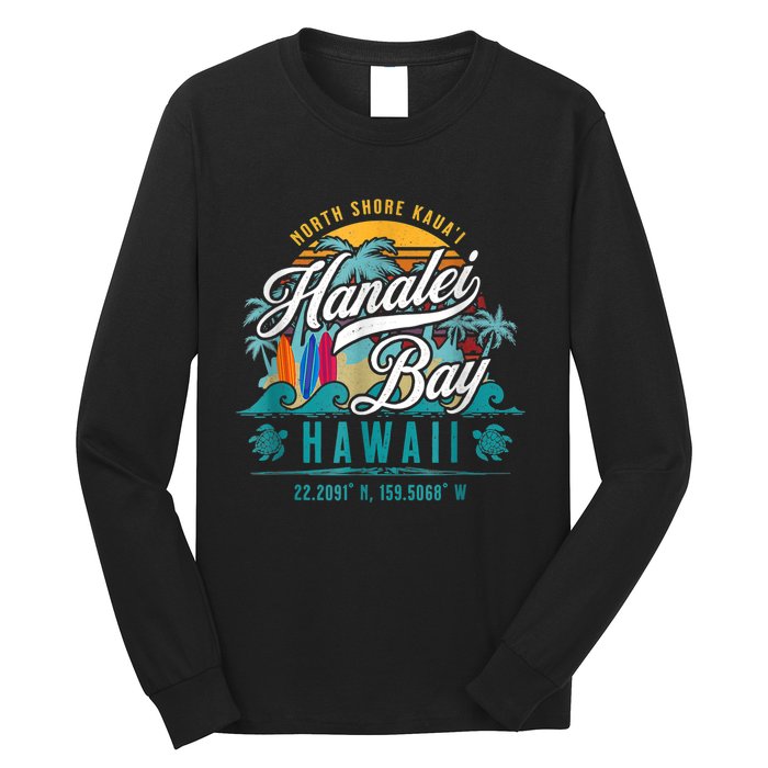 Hanalei Bay North Shore Kauai Hawaii Long Sleeve Shirt