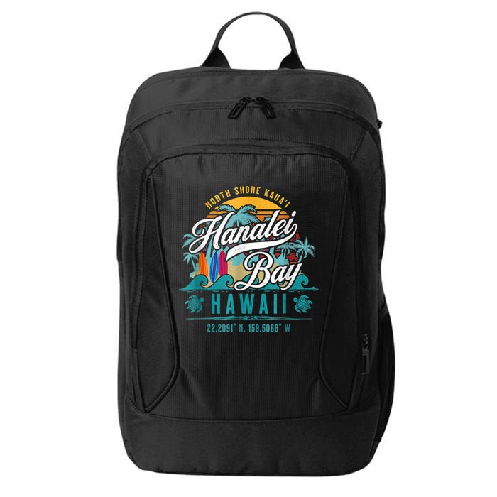 Hanalei Bay North Shore Kauai Hawaii City Backpack