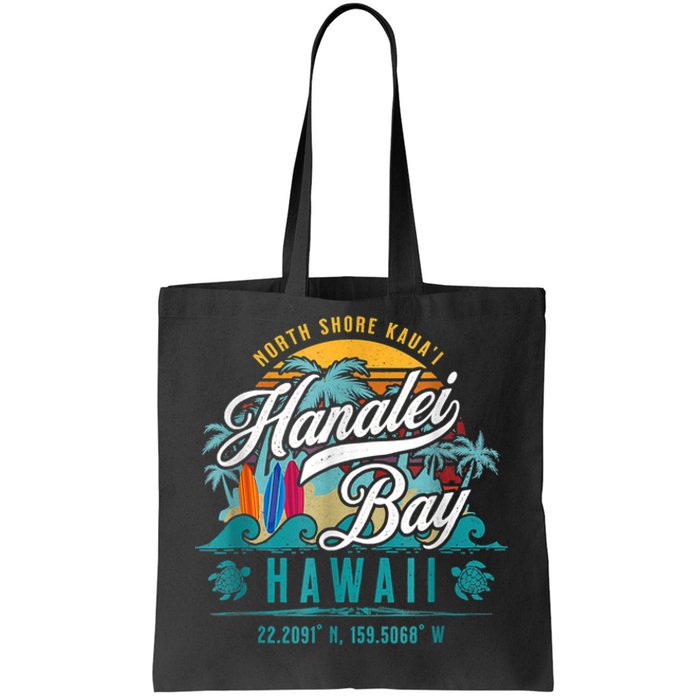 Hanalei Bay North Shore Kauai Hawaii Tote Bag