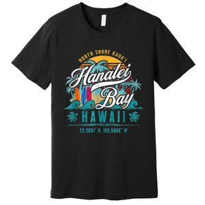 Hanalei Bay North Shore Kauai Hawaii Premium T-Shirt