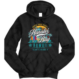 Hanalei Bay North Shore Kauai Hawaii Tie Dye Hoodie