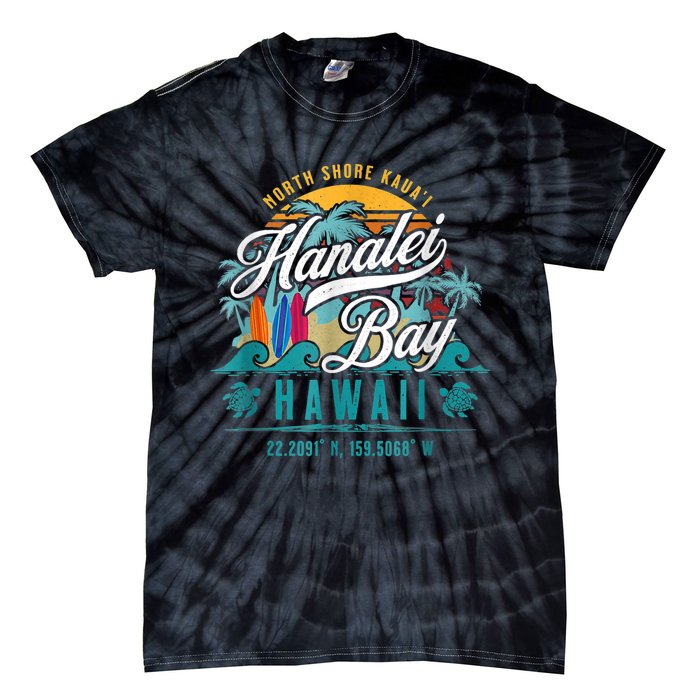 Hanalei Bay North Shore Kauai Hawaii Tie-Dye T-Shirt