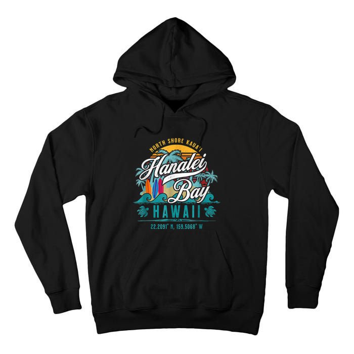 Hanalei Bay North Shore Kauai Hawaii Tall Hoodie