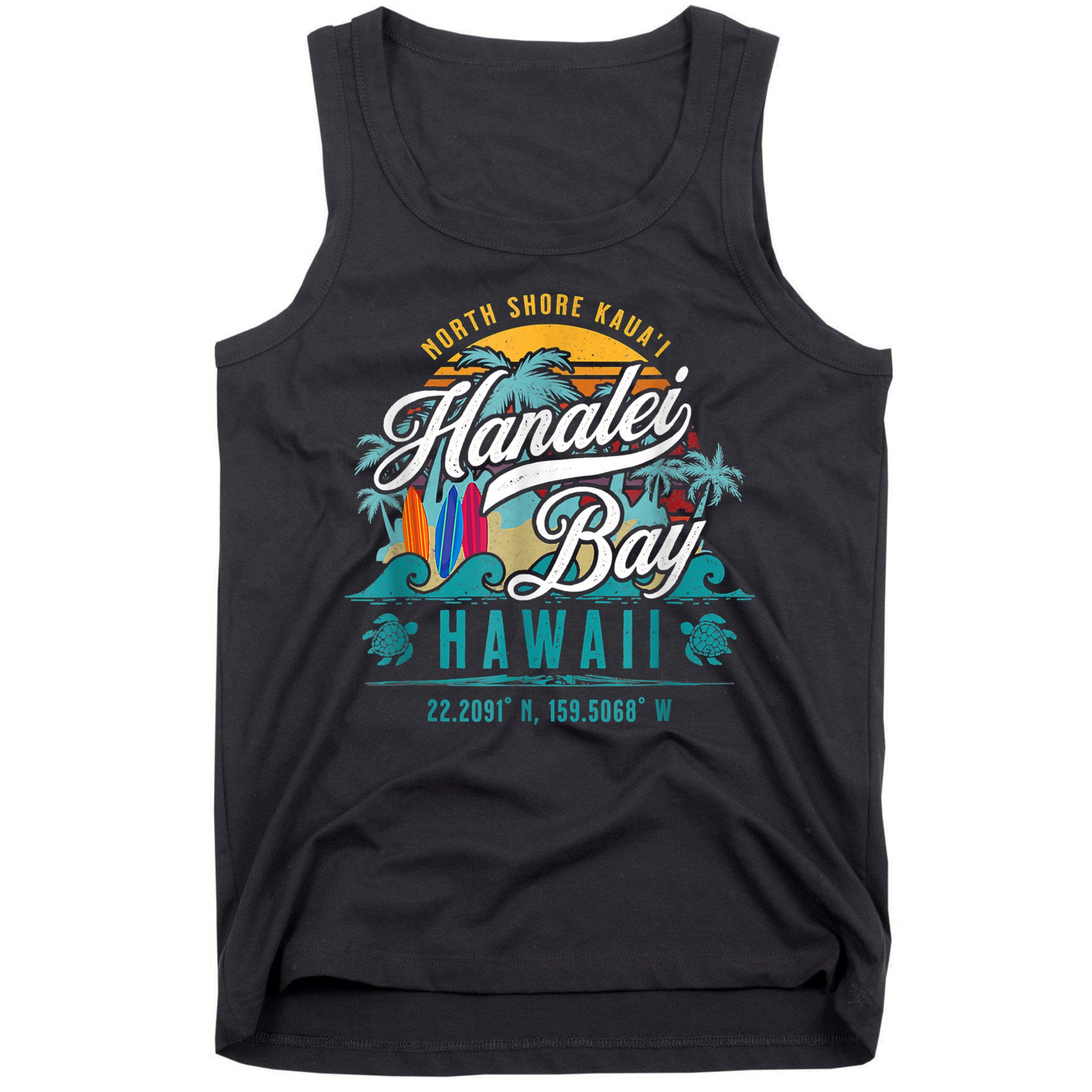 Hanalei Bay North Shore Kauai Hawaii Tank Top