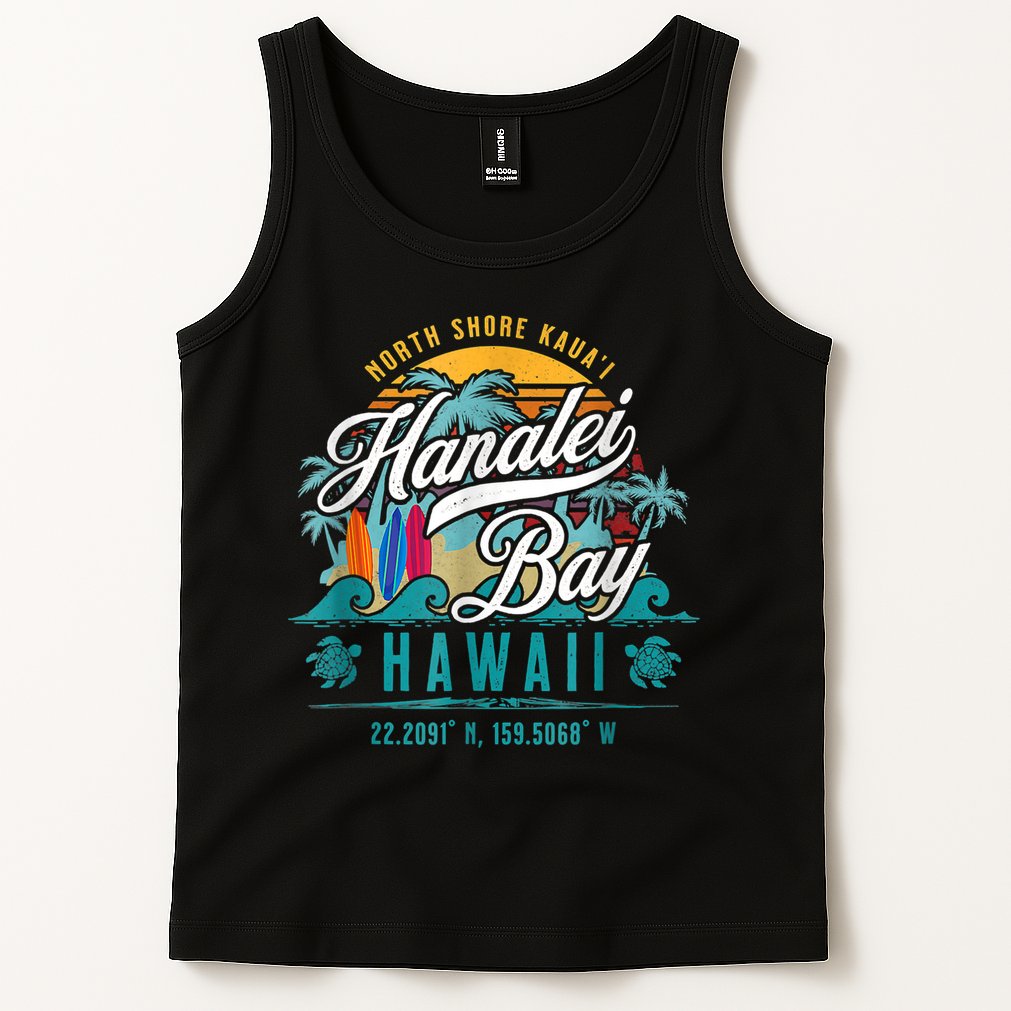 Hanalei Bay North Shore Kauai Hawaii Tank Top