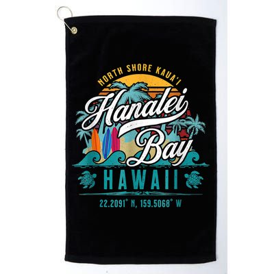 Hanalei Bay North Shore Kauai Hawaii Golf Towel