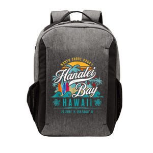 Hanalei Bay North Shore Kauai Hawaii Vector Backpack