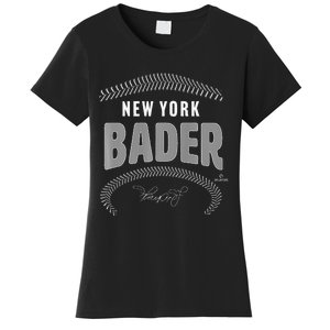 Harrison Bader New York Name & Number Women's T-Shirt