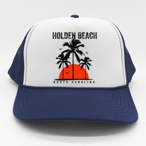 Holden Beach North Carolina Surfing Surfboarding Trucker Hat