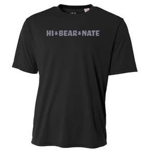 Hi Bear Nate Funny Hi Bear Nate Cooling Performance Crew T-Shirt