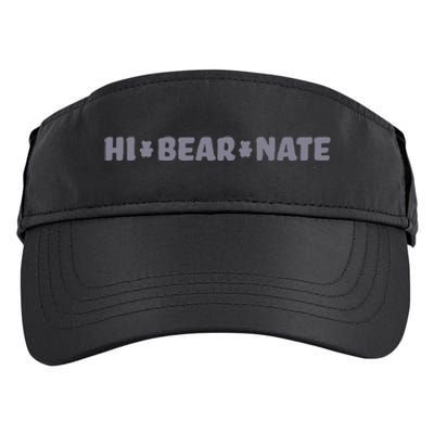 Hi Bear Nate Funny Hi Bear Nate Adult Drive Performance Visor