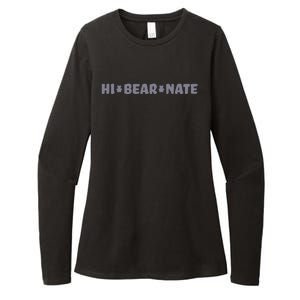 Hi Bear Nate Funny Hi Bear Nate Womens CVC Long Sleeve Shirt