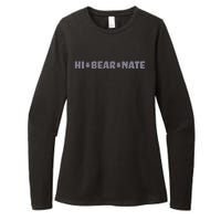 Hi Bear Nate Funny Hi Bear Nate Womens CVC Long Sleeve Shirt