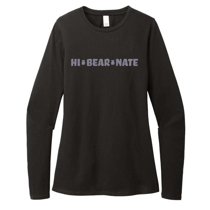 Hi Bear Nate Funny Hi Bear Nate Womens CVC Long Sleeve Shirt