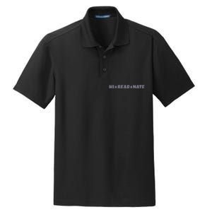 Hi Bear Nate Funny Hi Bear Nate Dry Zone Grid Polo