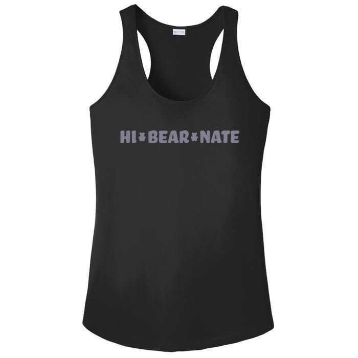 Hi Bear Nate Funny Hi Bear Nate Ladies PosiCharge Competitor Racerback Tank