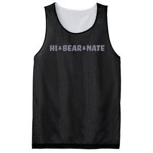 Hi Bear Nate Funny Hi Bear Nate Mesh Reversible Basketball Jersey Tank