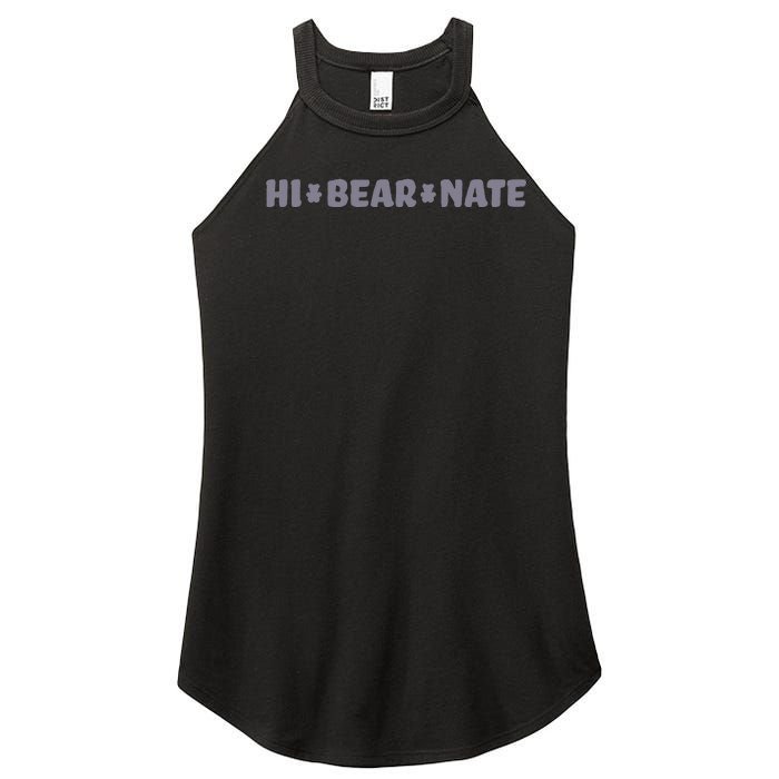 Hi Bear Nate Funny Hi Bear Nate Women's Perfect Tri Rocker Tank