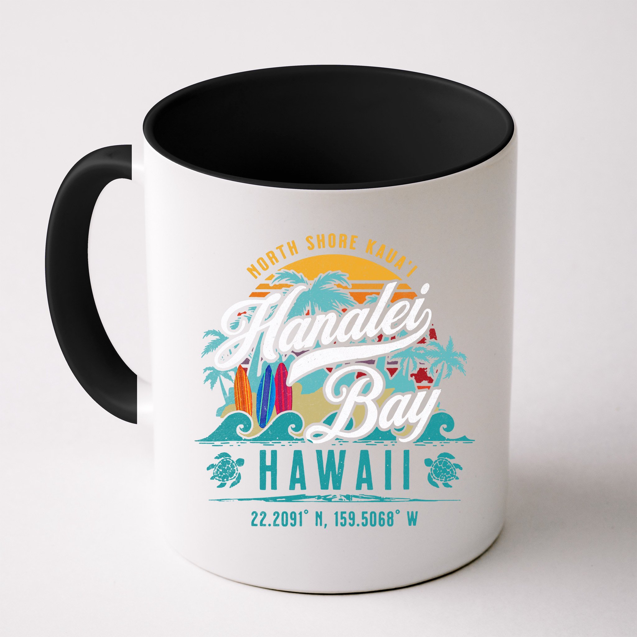 Hanalei Bay North Shore Kauai Hawaii Mug