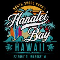 Hanalei Bay North Shore Kauai Hawaii Drawstring Bag