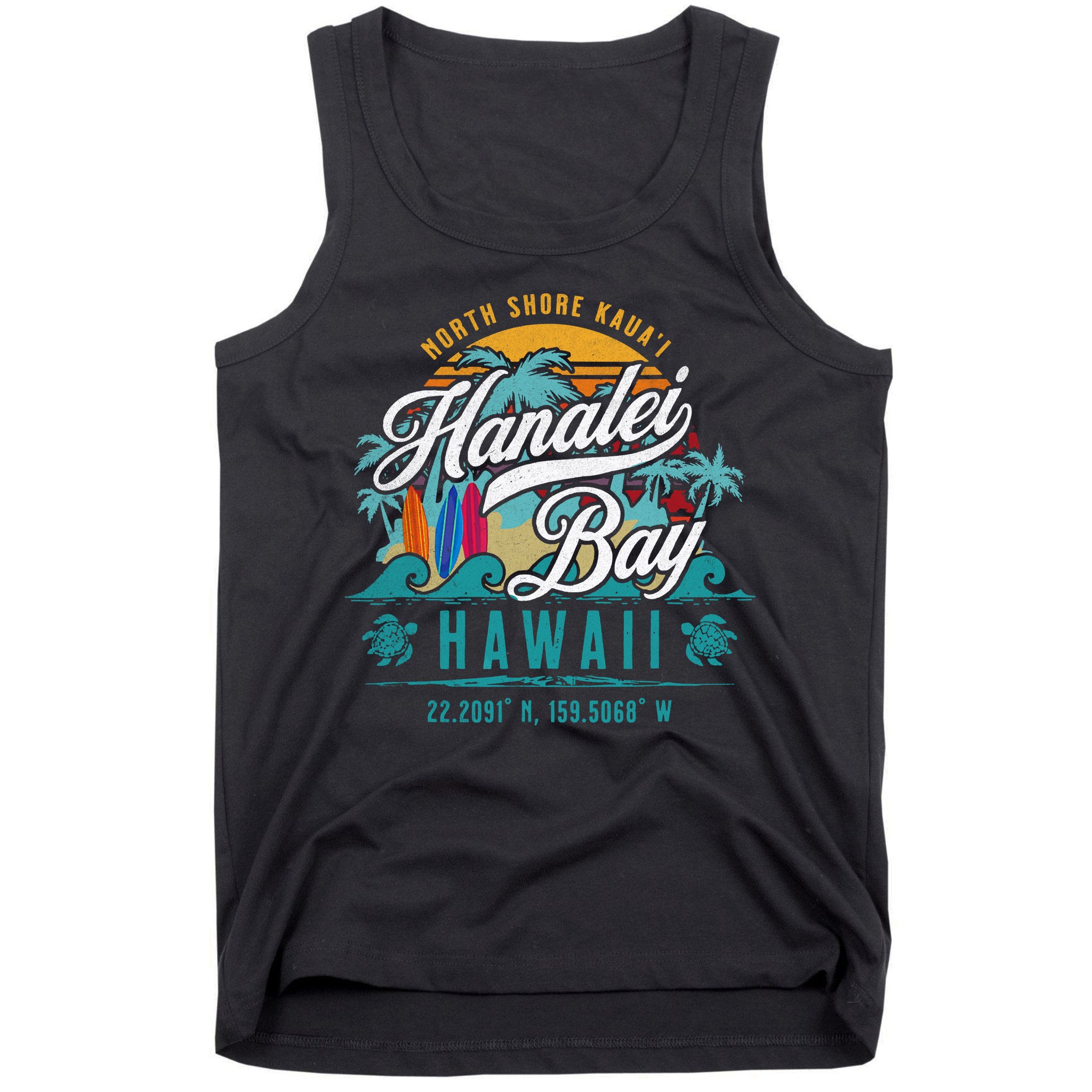 Hanalei Bay North Shore Kauai Hawaii Tank Top