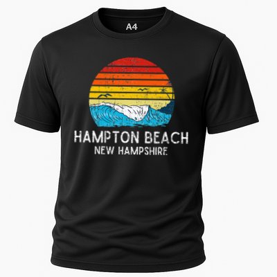Hampton Beach NH Vintage Beach Ocean Family Vacation Cooling Performance Crew T-Shirt