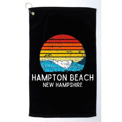 Hampton Beach NH Vintage Beach Ocean Family Vacation Golf Towel