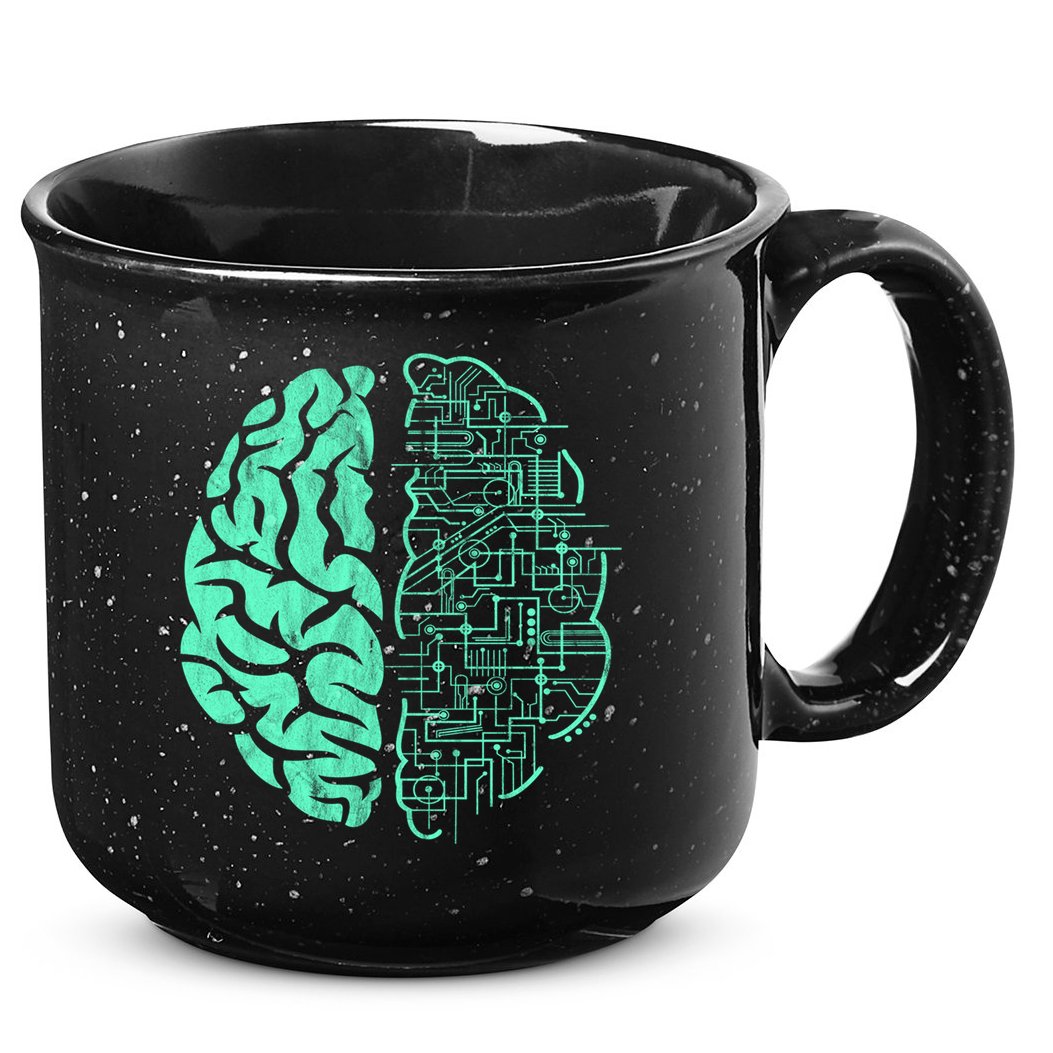Hu Brain Neuroscience Gift Anatomy Class Student Teacher Gift 15oz Campfire Ceramic Mug