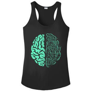 Hu Brain Neuroscience Gift Anatomy Class Student Teacher Gift Ladies PosiCharge Competitor Racerback Tank