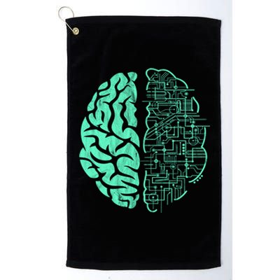 Hu Brain Neuroscience Gift Anatomy Class Student Teacher Gift Platinum Collection Golf Towel